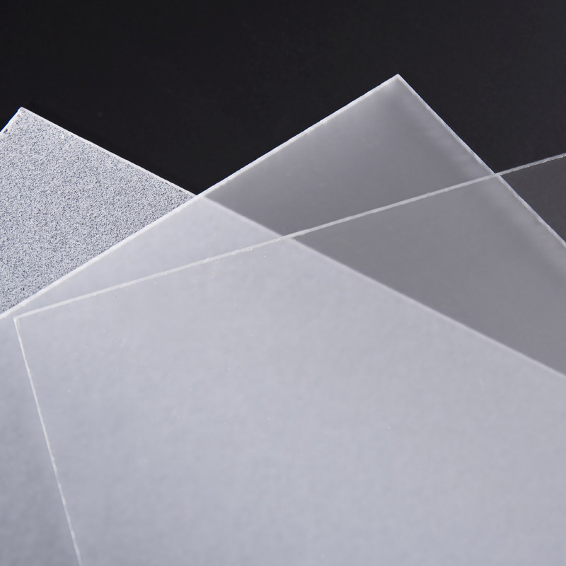 Ensidig frostet akrylark